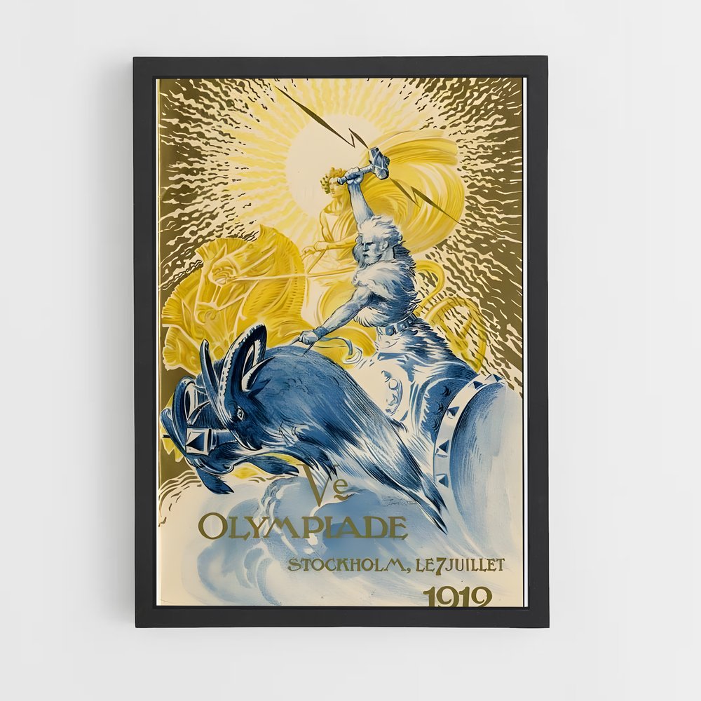 Poster L'Opéra de Stockholm – affiche Jeux Olympiques (vue 2)